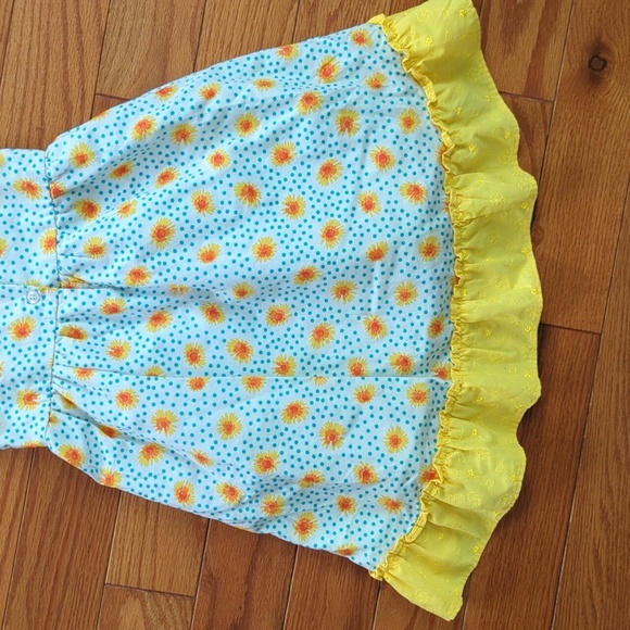 4T Penelope Mack Floral Bow Ruffle Dots Dress Spring Summer Flower Girls - Picture 13 of 15